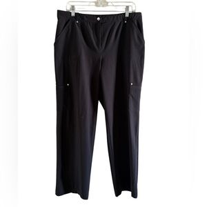 CHICOS ZENERGY Cargo Full Length Pants Black Size 10